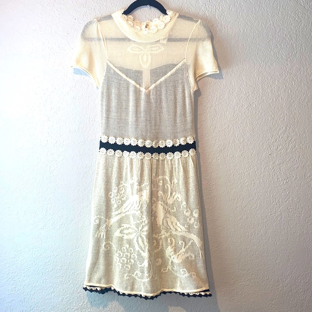 Anthropologie Lia Molly dress with crochet details